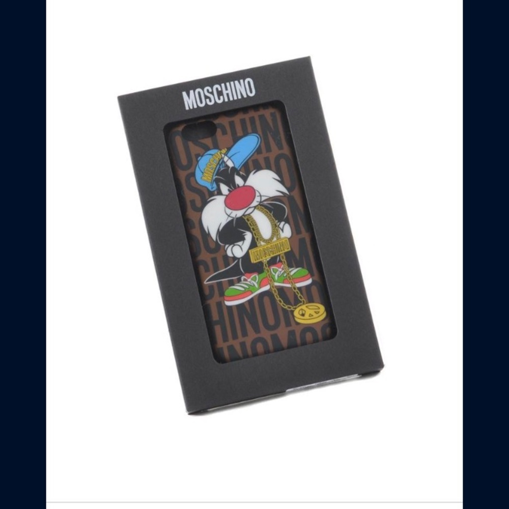Moschino phone case.